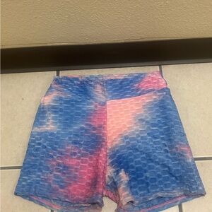 High Waist Tie-Dye Women Shorts
